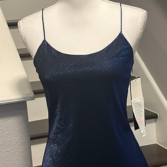 Blondie and Me Evening Royal Blue ￼ 
iridescent Gown. Spaghetti straps 11-12 - Picture 14 of 16
